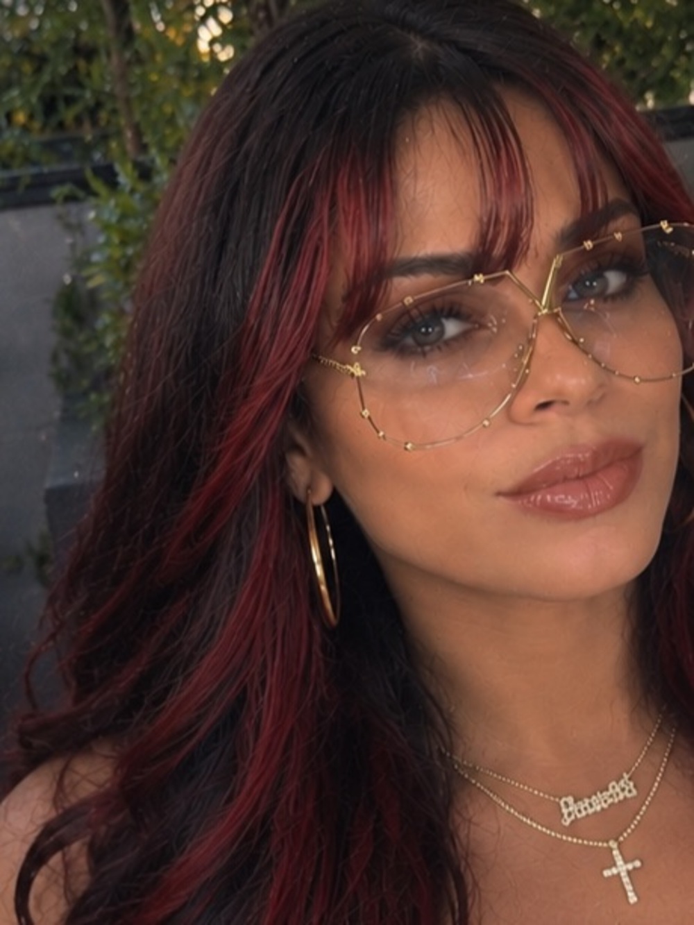 🔥 Gold Frame Oversized Aviator Sunglasses -